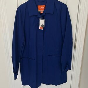 NWT Joe Fresh Dark Blue Coat Jacket Large Pockets Womens Large New